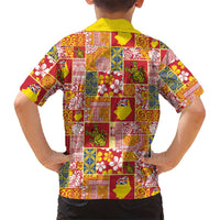 Niue Monuina e Kilisimasi Family Matching Puletasi and Hawaiian Shirt Pacific Patchwork Xmas Vibes LT9 - Polynesian Pride