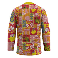 Niue Monuina e Kilisimasi Hockey Jersey Pacific Patchwork Xmas Vibes LT9 - Polynesian Pride