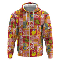 Niue Monuina e Kilisimasi Hoodie Pacific Patchwork Xmas Vibes - Polynesian Pride