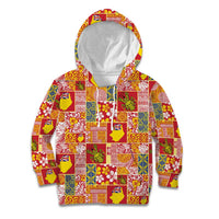 Niue Monuina e Kilisimasi Kid Hoodie Pacific Patchwork Xmas Vibes - Polynesian Pride