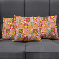 Niue Monuina e Kilisimasi Pillow Cover Pacific Patchwork Xmas Vibes - Polynesian Pride