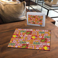 Niue Monuina e Kilisimasi Puzzle Pacific Patchwork Xmas Vibes LT9 - Polynesian Pride
