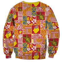 Niue Monuina e Kilisimasi Sweatshirt Pacific Patchwork Xmas Vibes LT9 - Polynesian Pride