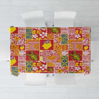 Niue Monuina e Kilisimasi Tablecloth Pacific Patchwork Xmas Vibes LT9 Yellow - Polynesian Pride
