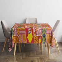 Niue Monuina e Kilisimasi Tablecloth Pacific Patchwork Xmas Vibes LT9 - Polynesian Pride