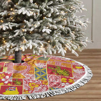Niue Monuina e Kilisimasi Tree Skirt Pacific Patchwork Xmas Vibes LT9 - Polynesian Pride