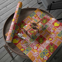 Niue Monuina e Kilisimasi Wrapping Paper Pacific Patchwork Xmas Vibes LT9 - Polynesian Pride