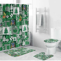 Norfolk Island Meri Krismas Bathroom Set Pacific Patchwork Xmas Vibes - Polynesian Pride
