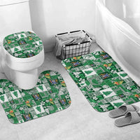 Norfolk Island Meri Krismas Bathroom Set Pacific Patchwork Xmas Vibes - Polynesian Pride