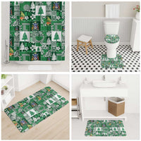 Norfolk Island Meri Krismas Bathroom Set Pacific Patchwork Xmas Vibes - Polynesian Pride