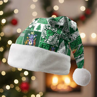 Norfolk Island Meri Krismas Christmas Santa Hat Pacific Patchwork Xmas Vibes - Polynesian Pride