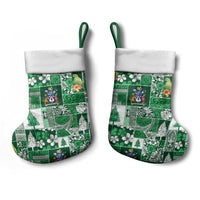 Norfolk Island Meri Krismas Christmas Stocking Pacific Patchwork Xmas Vibes - Polynesian Pride
