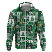 Norfolk Island Meri Krismas Hoodie Pacific Patchwork Xmas Vibes - Polynesian Pride