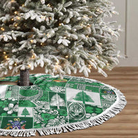 Norfolk Island Meri Krismas Tree Skirt Pacific Patchwork Xmas Vibes LT9 - Polynesian Pride