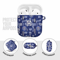 Northern Mariana Islands Magof Nochebuena AirPods Case Pacific Patchwork Xmas Vibes - Polynesian Pride