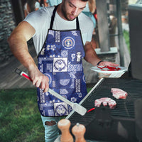 Northern Mariana Islands Magof Nochebuena Apron Pacific Patchwork Xmas Vibes LT9 - Polynesian Pride