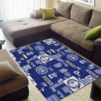Northern Mariana Islands Magof Nochebuena Area Rug Pacific Patchwork Xmas Vibes - Polynesian Pride