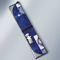 Northern Mariana Islands Magof Nochebuena Auto Sun Shade Pacific Patchwork Xmas Vibes LT9 - Polynesian Pride