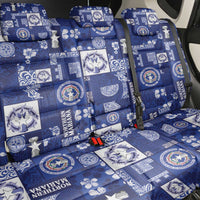Northern Mariana Islands Magof Nochebuena Back Car Seat Cover Pacific Patchwork Xmas Vibes - Polynesian Pride