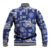 Northern Mariana Islands Magof Nochebuena Baseball Jacket Pacific Patchwork Xmas Vibes LT9 - Polynesian Pride