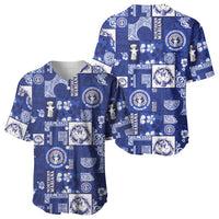 Northern Mariana Islands Magof Nochebuena Baseball Jersey Pacific Patchwork Xmas Vibes LT9 - Polynesian Pride