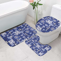 Northern Mariana Islands Magof Nochebuena Bathroom Set Pacific Patchwork Xmas Vibes LT9 - Polynesian Pride