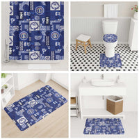 Northern Mariana Islands Magof Nochebuena Bathroom Set Pacific Patchwork Xmas Vibes LT9 - Polynesian Pride