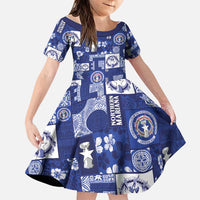 Northern Mariana Islands Magof Nochebuena Family Matching Puletasi and Hawaiian Shirt Pacific Patchwork Xmas Vibes - Polynesian Pride