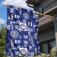 Northern Mariana Islands Magof Nochebuena Garden Flag Pacific Patchwork Xmas Vibes - Polynesian Pride