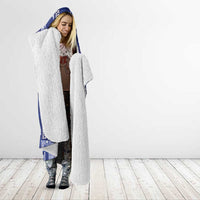 Northern Mariana Islands Magof Nochebuena Hooded Blanket Pacific Patchwork Xmas Vibes LT9 - Polynesian Pride