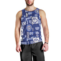 Northern Mariana Islands Magof Nochebuena Men Tank Top Pacific Patchwork Xmas Vibes LT9 - Polynesian Pride