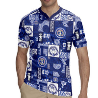 Northern Mariana Islands Magof Nochebuena Rugby Jersey Pacific Patchwork Xmas Vibes LT9 - Polynesian Pride