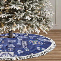 Northern Mariana Islands Magof Nochebuena Tree Skirt Pacific Patchwork Xmas Vibes LT9 - Polynesian Pride