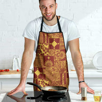 Rotuma Faiakse'ea 'e Kirisimasi Apron Pacific Patchwork Xmas Vibes LT9 - Polynesian Pride