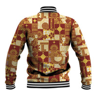 Rotuma Faiakse'ea 'e Kirisimasi Baseball Jacket Pacific Patchwork Xmas Vibes LT9 - Polynesian Pride