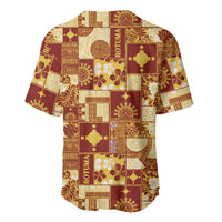 Rotuma Faiakse'ea 'e Kirisimasi Baseball Jersey Pacific Patchwork Xmas Vibes LT9 - Polynesian Pride