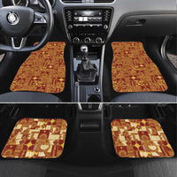 Rotuma Faiakse'ea 'e Kirisimasi Car Mats Pacific Patchwork Xmas Vibes LT9 Set 4pcs Red - Polynesian Pride