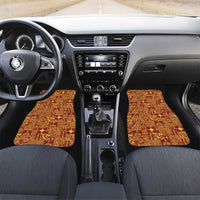 Rotuma Faiakse'ea 'e Kirisimasi Car Mats Pacific Patchwork Xmas Vibes LT9 Set 2pcs - Front Red - Polynesian Pride