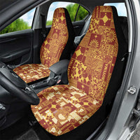 Rotuma Faiakse'ea 'e Kirisimasi Car Seat Cover Pacific Patchwork Xmas Vibes - Polynesian Pride