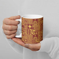 Rotuma Faiakse'ea 'e Kirisimasi Ceramic Mug Pacific Patchwork Xmas Vibes LT9 - Polynesian Pride