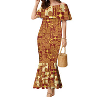 Rotuma Faiakse'ea 'e Kirisimasi Family Matching Mermaid Dress and Hawaiian Shirt Pacific Patchwork Xmas Vibes - Polynesian Pride