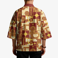 Rotuma Faiakse'ea 'e Kirisimasi Kimono Pacific Patchwork Xmas Vibes - Polynesian Pride