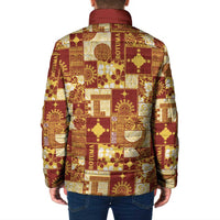 Rotuma Faiakse'ea 'e Kirisimasi Padded Jacket Pacific Patchwork Xmas Vibes LT9 - Polynesian Pride