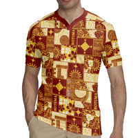 Rotuma Faiakse'ea 'e Kirisimasi Rugby Jersey Pacific Patchwork Xmas Vibes LT9 - Polynesian Pride