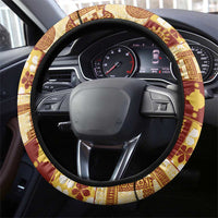 Rotuma Faiakse'ea 'e Kirisimasi Steering Wheel Cover Pacific Patchwork Xmas Vibes LT9 - Polynesian Pride