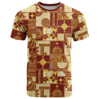Rotuma Faiakse'ea 'e Kirisimasi T Shirt Pacific Patchwork Xmas Vibes LT9 Red - Polynesian Pride
