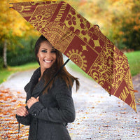 Rotuma Faiakse'ea 'e Kirisimasi Umbrella Pacific Patchwork Xmas Vibes LT9 - Polynesian Pride