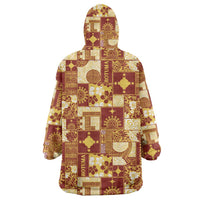 Rotuma Faiakse'ea 'e Kirisimasi Wearable Blanket Hoodie Pacific Patchwork Xmas Vibes LT9 - Polynesian Pride