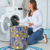 Tokelau Manuia te Kilihimahi Laundry Basket Pacific Patchwork Xmas Vibes LT9 - Polynesian Pride