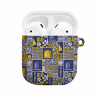 Tokelau Manuia te Kilihimahi AirPods Case Pacific Patchwork Xmas Vibes LT9 Blue - Polynesian Pride